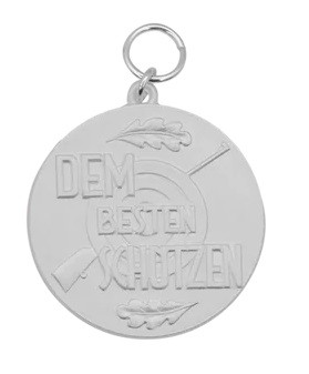 Medaille DEM BESTEN SCHÜTZEN, Ø 39mm, versilbert, 21736-21-39