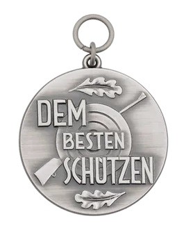 Medaille DEM BESTEN SCHÜTZEN, Ø 39mm, altsilber, 21736-31-39