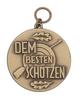 Medaille DEM BESTEN SCHÜTZEN, Ø 39mm, bronze, 21736-41-39