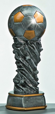 Große Resinfiguren "Weltpokal" Höhe 370 mm