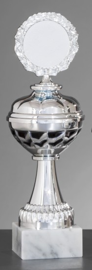 Pokal "Economy" silber-schwarz 25,5 cm 58601