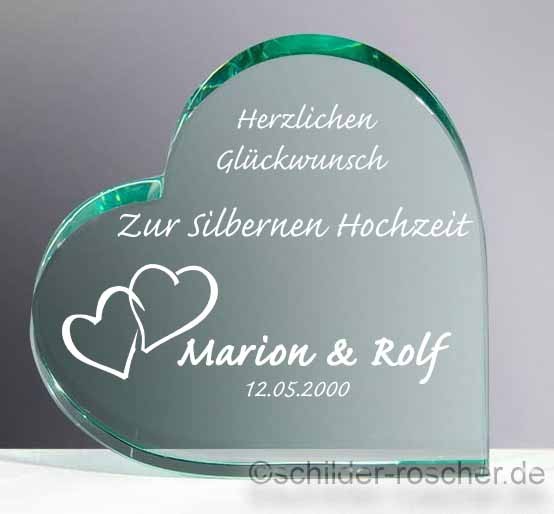 Jade-Glas Herz Geschenkidee für Hochzeiten und Verliebte 68148