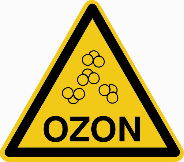 Warnschild "Warnung vor Ozon"